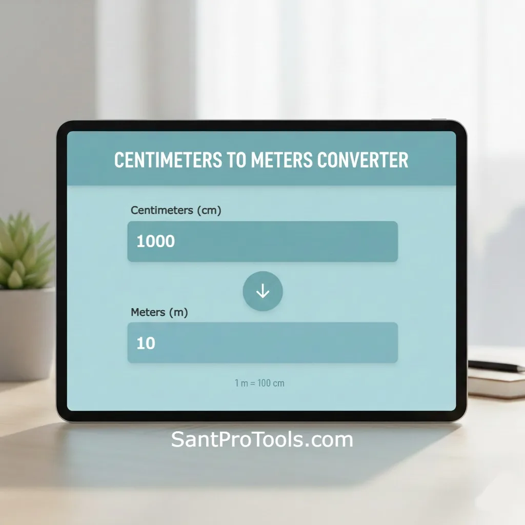 Centimeters to Meters Converter