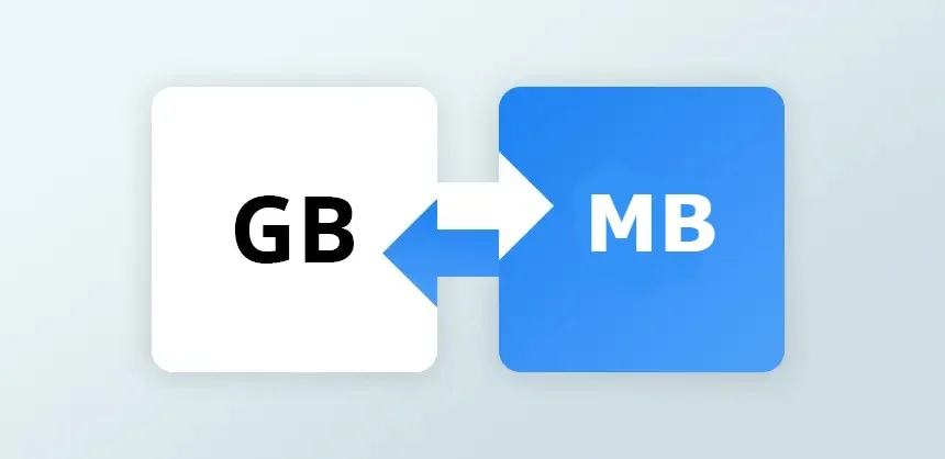 GB to MB Converter