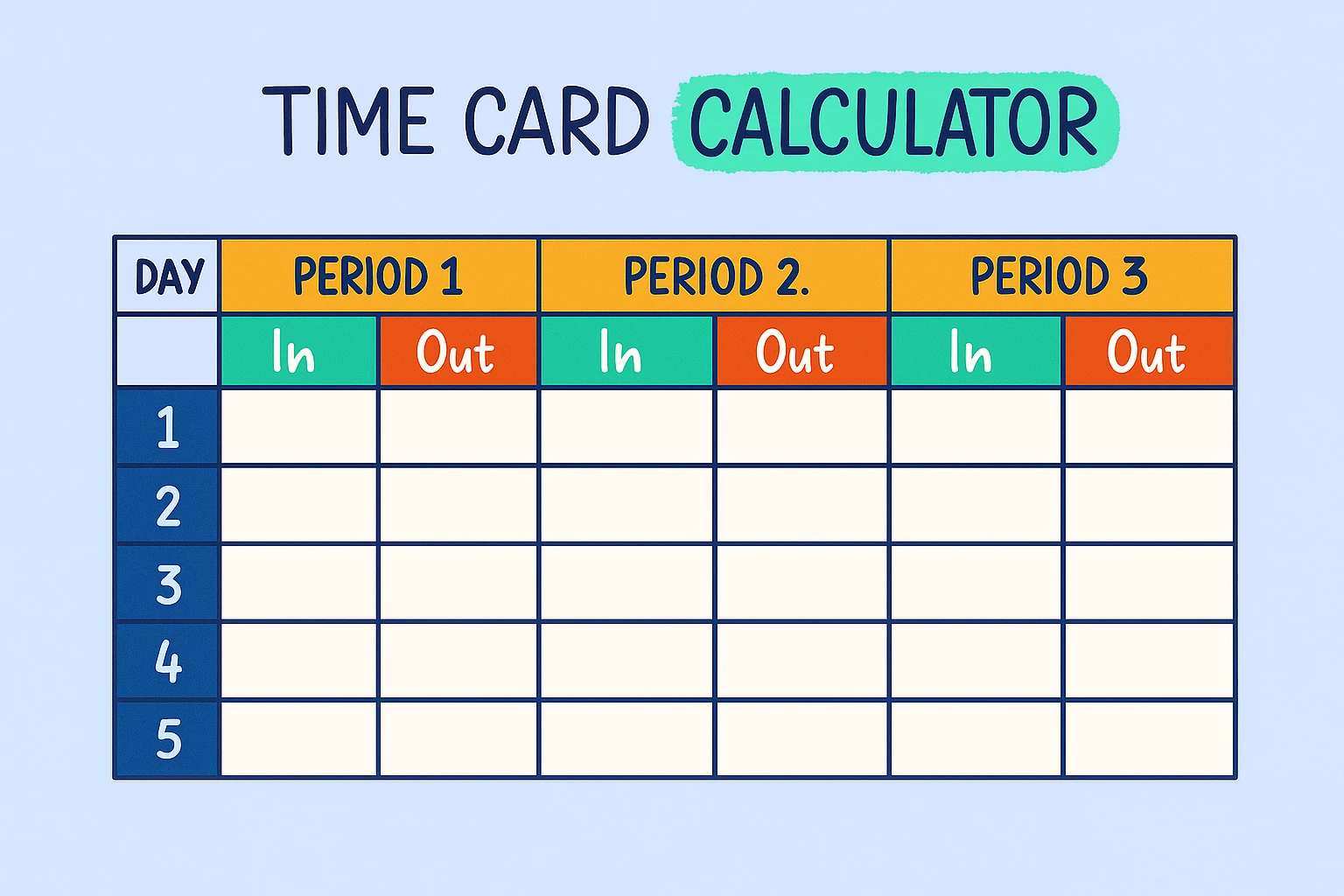 Time Card Calculator